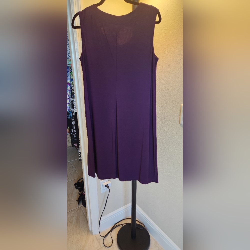 R&M Richards beaded neck dress with sheer jacket - Picture 5 of 8
